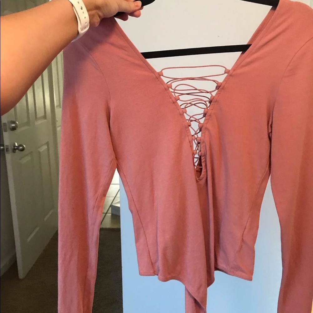 Mauve body suit